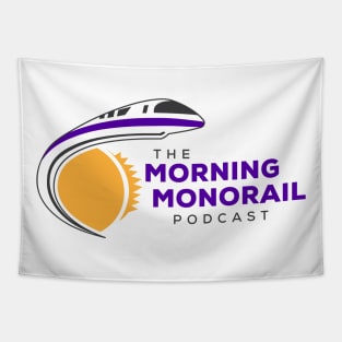 Morning Monorail Logo (Purple Text) Tapestry