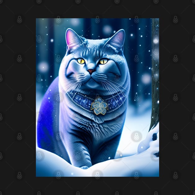 Mystical Feline: British Shorthair Cat Captivates with Its Magical Charm by Enchanted Reverie