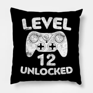 Level 12 12th Video  Birthday Pillow