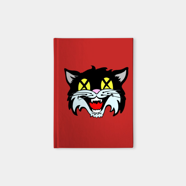Lucky 13 Black Cat Notebook Teepublic
