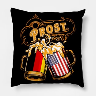 Oktoberfest Wiesn Prost Deutschland - USA Pillow