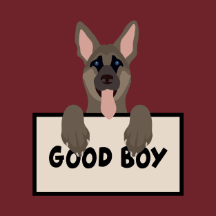 German shepherd good boy vector T-Shirt