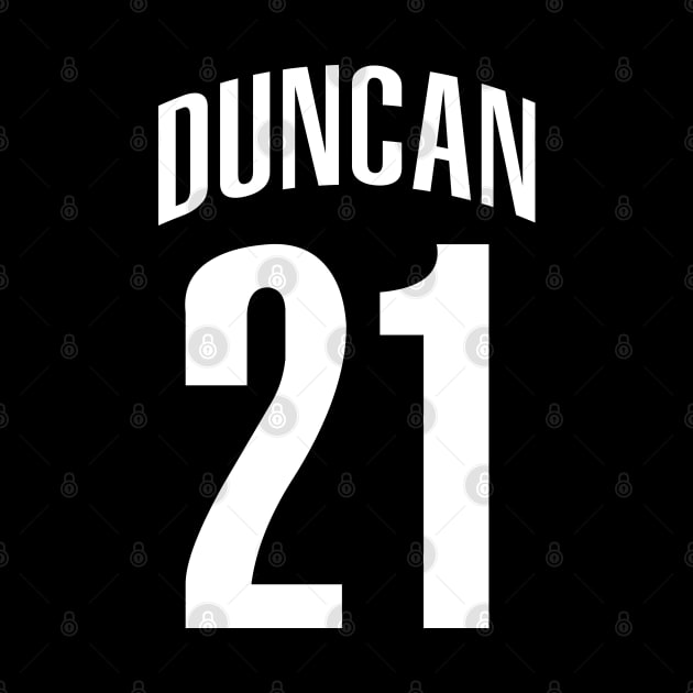 Tim Duncan Number 21 by Cabello's