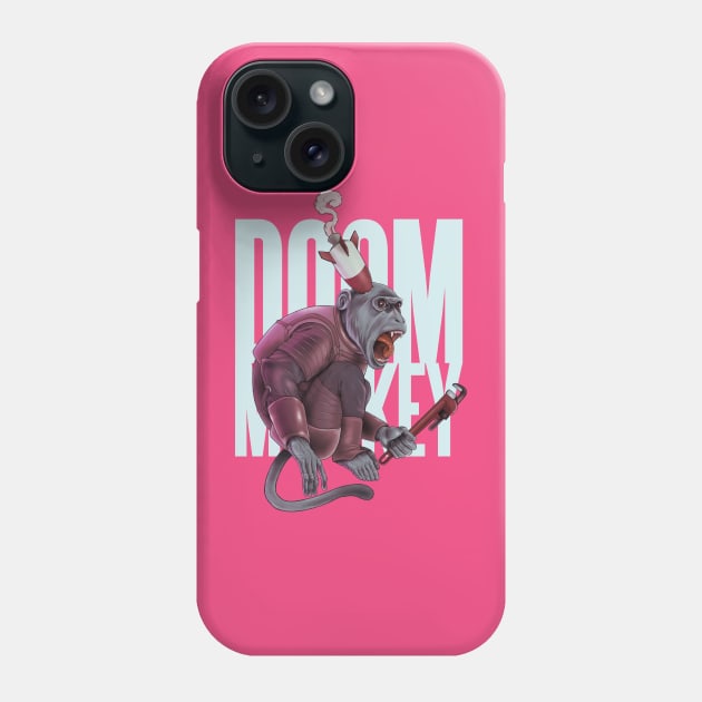 Doom Monkey Phone Case by jeffective