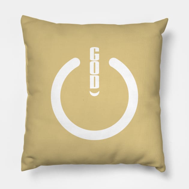 God Power Symbol Pillow by terrivisiondesigns