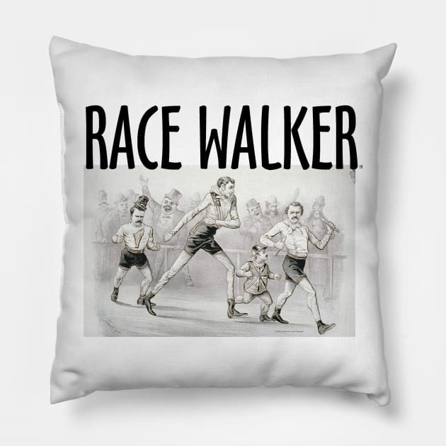 Race Walker Pillow by teepossible