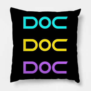 Colourful doc art Pillow