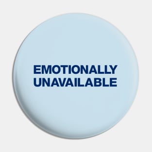 Stipe emotionally unavailable music T-shirt Pin