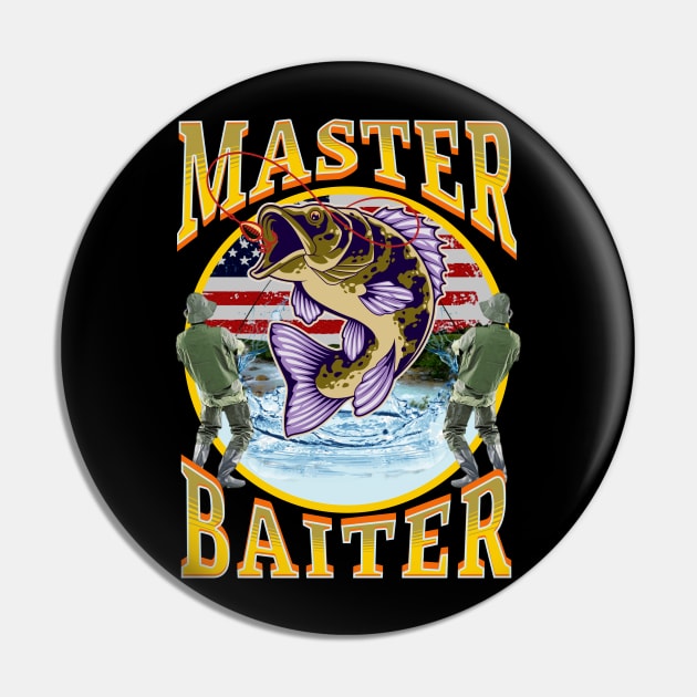 Master Baiter Bootleg Fishing Pin by RuthlessMasculinity