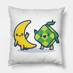 Cute Ketupat With Cute Moon Pillow