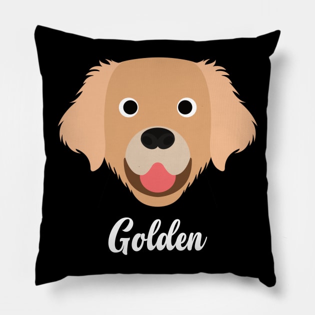 Golden - Golden Retriever Pillow by DoggyStyles