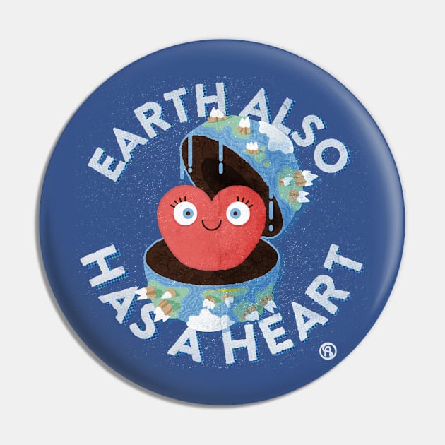 Earth also has a heart Pin by Sviali