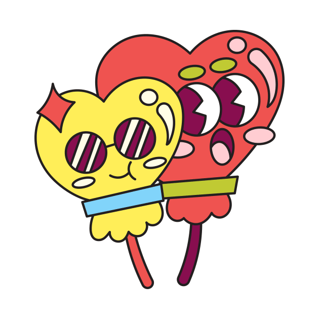 Cute Love Balloon Mascot by aditvest