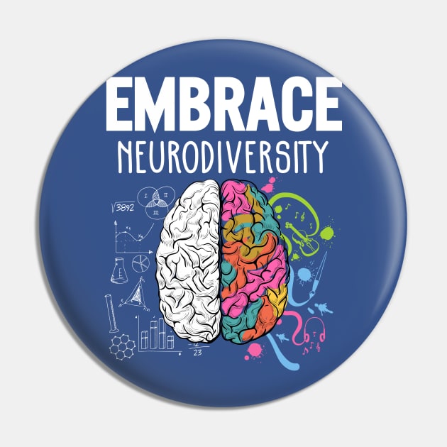 Embrace Neurodiversity 2 Pin by equatorial porkchop