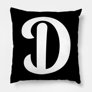 Letter D Pillow