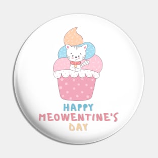 Happy Meowentines Day Pin