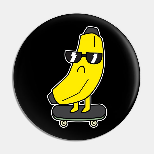 Banana Skate Pin by rudypagnel