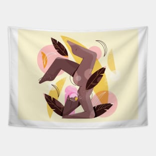 Fruit Ladies yoga banana Tapestry