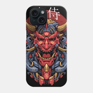 oni mecha samurai Phone Case