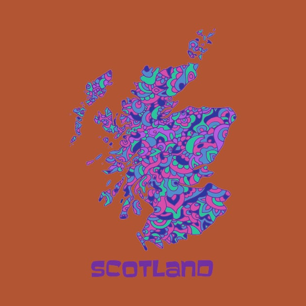 Scotland Map by TimeTravellers