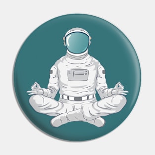 Meditating Astronaut Pin