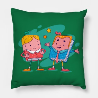 World Book Day Cartoon Pillow