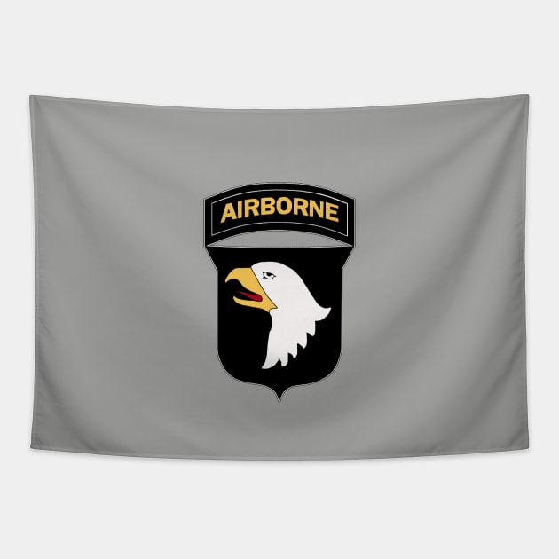 101st Airborne Division Insignia Tapestry by Trent Tides