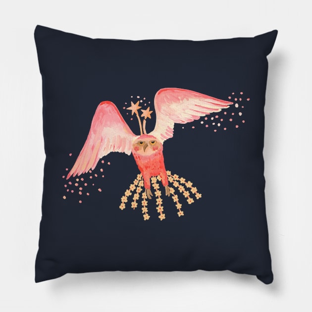 Owl Magic Pillow by Das Brooklyn