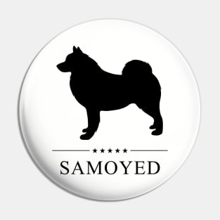 Samoyed Black Silhouette Pin