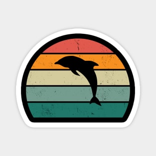 Dolphin Love Animal Retro Magnet