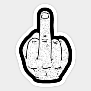 Middle Finger Stickers Teepublic