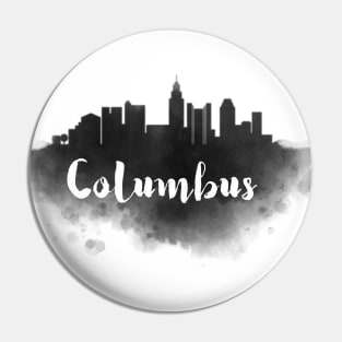 Columbus watercolor Pin