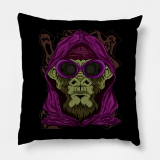 Fashion Monkey street art Pillow