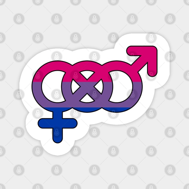 Bisexual Pride Magnet by NatLeBrunDesigns