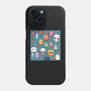 strange and strangers characters kawaii and cute graphic design Phone Case