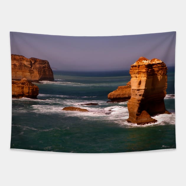 Coastal Rock Formation Tapestry by jwwallace