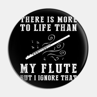 Flute Ignorance T-Shirt Pin