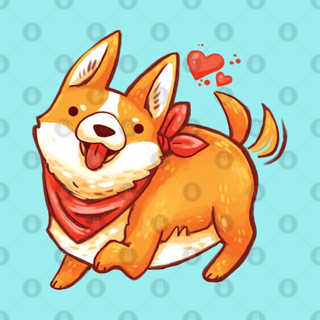 Corgi Love by MichelleScribbles