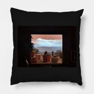 Thunderstorm through a Window Pillow