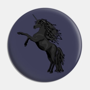 Black Unicorn Pin