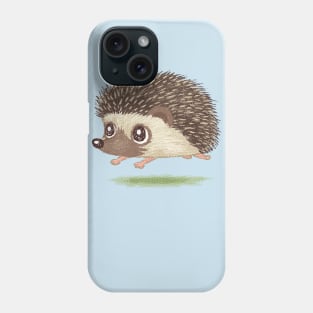 Hedgehog running Phone Case