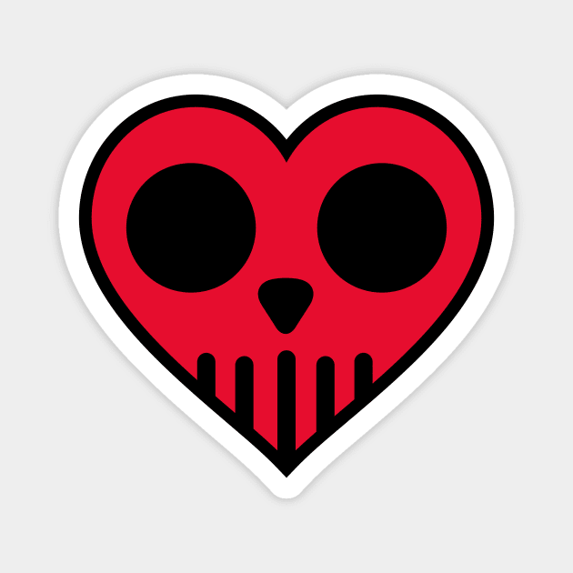 LoveSkull Magnet by rt-shirts
