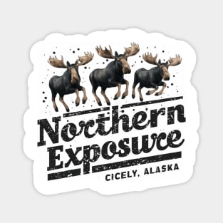 Northern Exposure Cicely Alaska Distressed effect Magnet