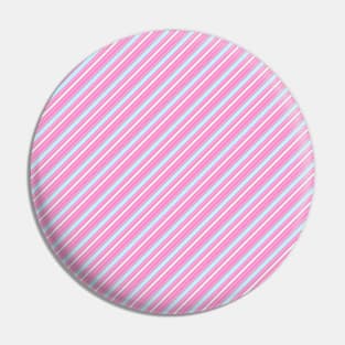 Candy Cane Stripes - Sweet Pastel - Minimalist Colorful Holidays Pin