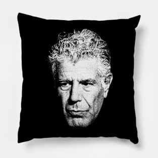 Portrait Anthony Bourdain Pillow