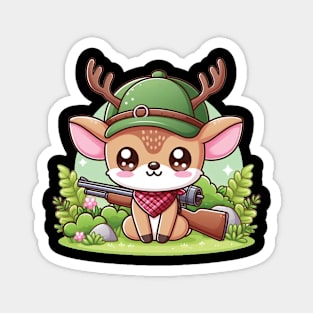 Cute Deer Hunter Magnet