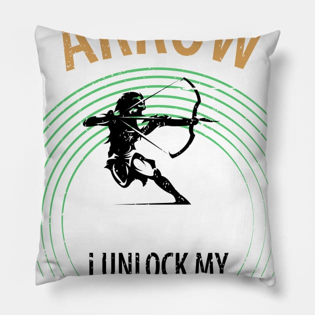 Arrow and bow Pillow by Johnny_Sk3tch