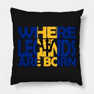 Flag of Barbados - Where Legends Are Born  - Soca Mode Pillow