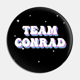 Team Conrad Retro Groovy Pin