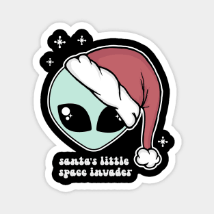 Santa's Little Space Invader Magnet